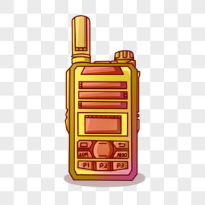 卡通对讲机图片素材