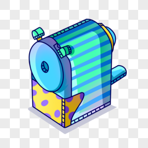 卡通卷笔刀图片素材