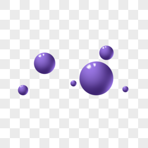 蓝紫色几何球体图片