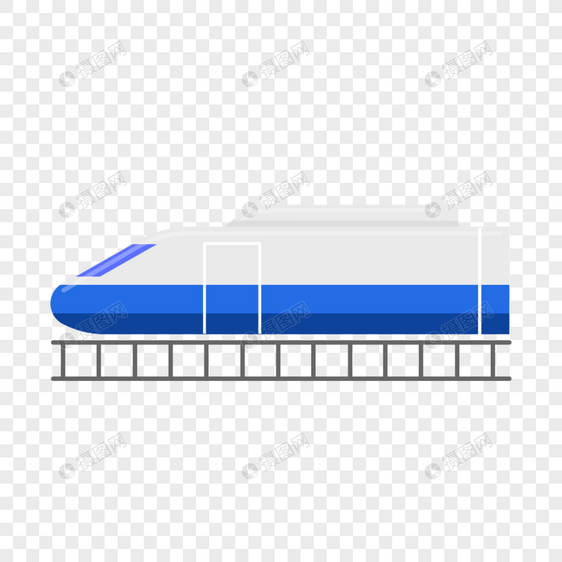 高铁矢量图标图片