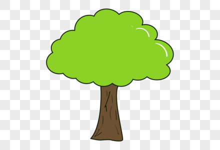 立体卡通树图片