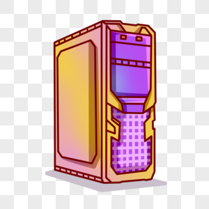 卡通电脑主机图片素材