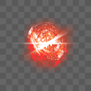 红色核爆光效图片