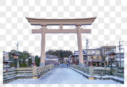 日本神社鸟居高清图片