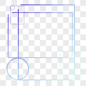 科技感渐变色几何简约边框图片