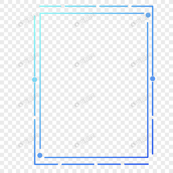 科技感简约线条边框图片