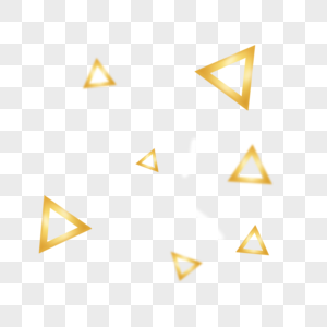 黄色金属三角形图片