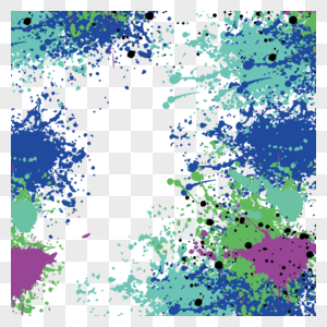 彩色喷溅图片