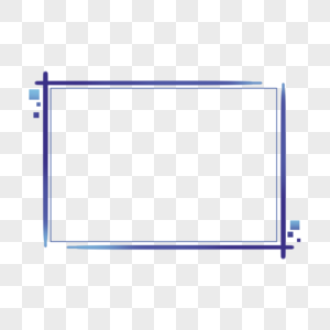 长方形几何科技感电商渐变边框图片