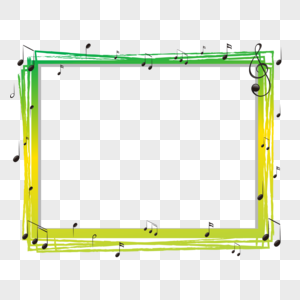 摇滚渐变音乐边框素材