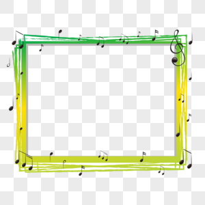 渐变音乐边框图片