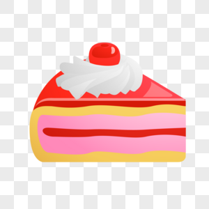 樱桃三角形蛋糕图片