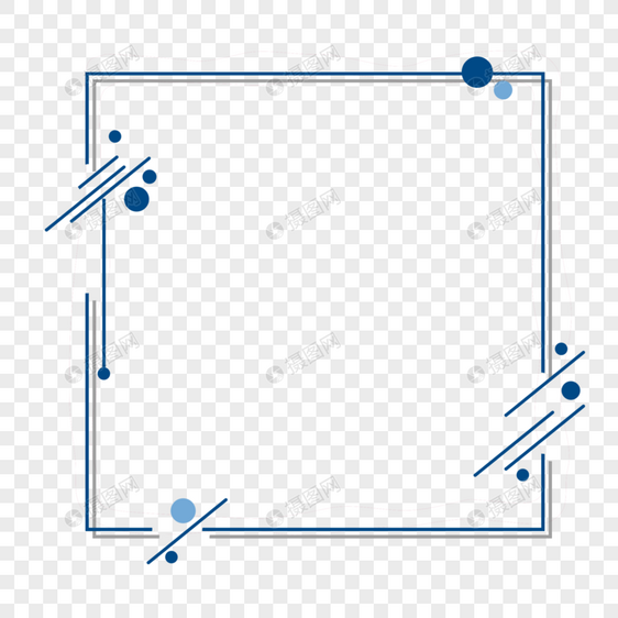 线条几何科技感渐变边框图片