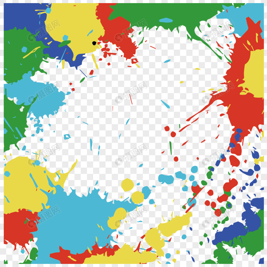 彩色喷溅图片