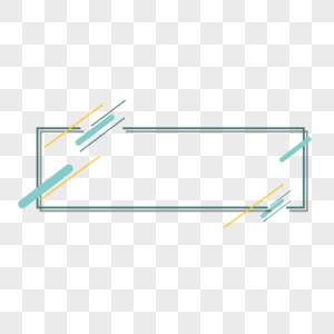 线条几何图案电商标签框边框图片