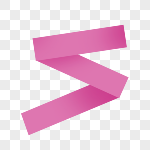 粉色折纸彩带图片