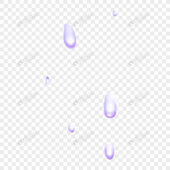 淡紫色水滴图片
