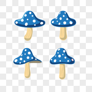 蓝色蘑菇蓝色蘑菇高清图片