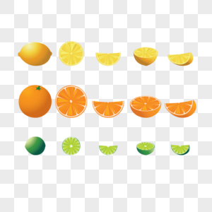 柠檬橙子水果图片