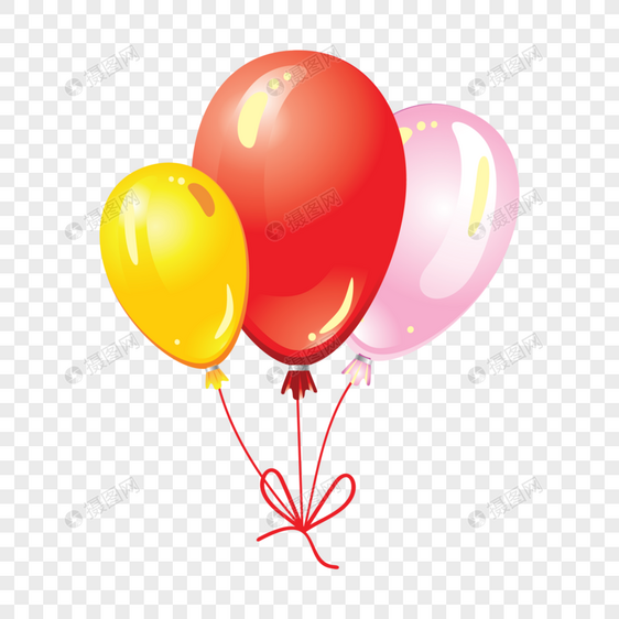 气球蝴蝶结图片