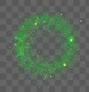 绿色圆形粉末光效图片