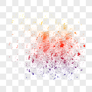 彩色粉末彩雾免抠元素高清图片