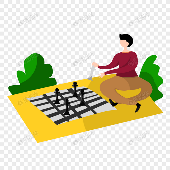 儿童下棋图片