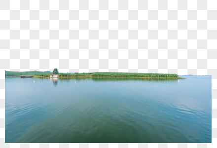 广西西津湿地公园倒影如画图片