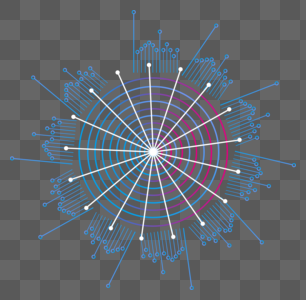 科技感放射线素材图片