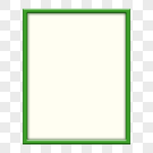 相框立体小清新绿色矩形边框图片