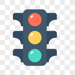 交通信号灯图标免抠矢量插画素材高清图片
