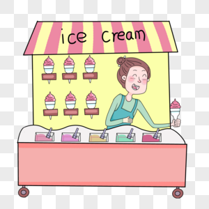 冰淇淋店图片