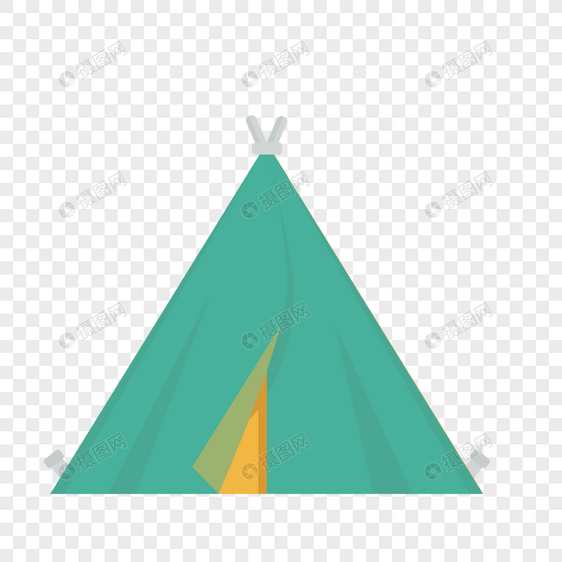 帐篷图标免抠矢量插画素材图片