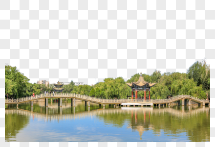 张掖甘泉公园高清图片
