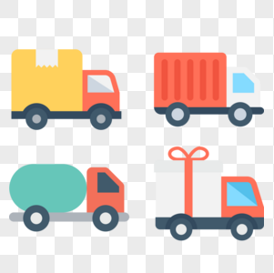 车辆货车图标免抠矢量插画素材图片