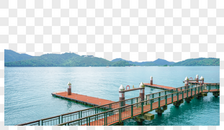 台湾日月潭游船码头图片