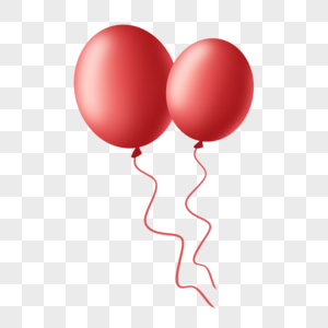 大红色气球图片