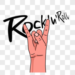 rock n roll 摇滚手势图片素材