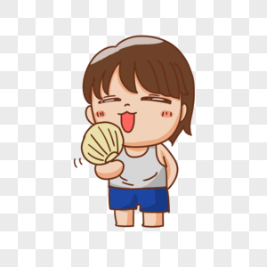 中国风红色扇子图片