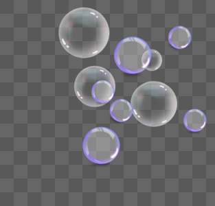 透明泡泡图片