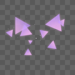 紫色渐变色三角形光效图片