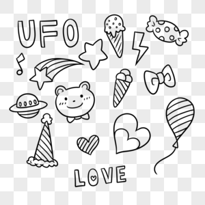 UFO飞船平面食物高清图片