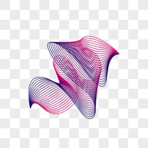 紫色几何曲线图片