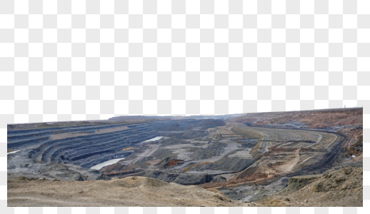 煤矿坑挖煤煤矿坑高清图片
