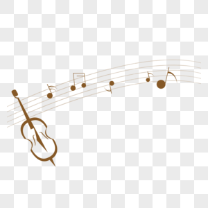 大提琴音符五线谱素材高清图片