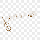 大提琴音符图片