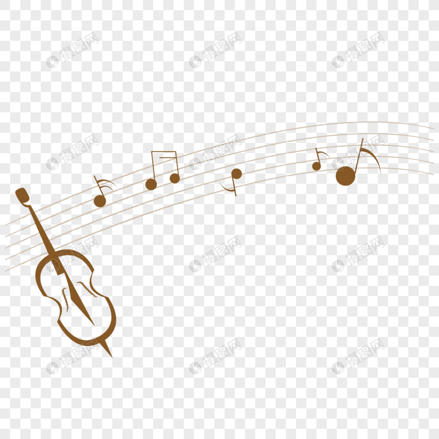 大提琴音符元素素材下载 正版素材 摄图网 大提琴音符元素素材下载 正版素材 摄图网