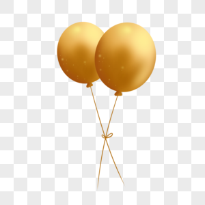 金色气球图片