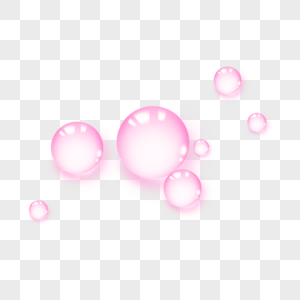 粉红色圆形泡泡图片