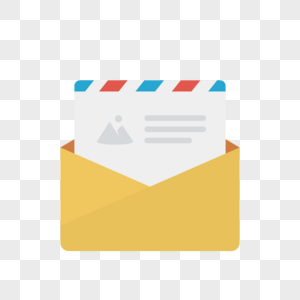 邮件信封图标免抠矢量插画素材图片